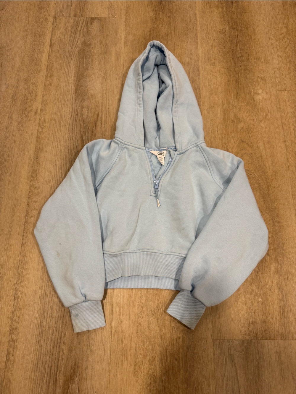Athleta Light Blue Girls Zip Hoodie